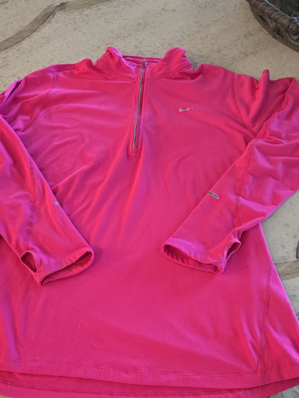 Nike Running Dri-Fit Pink Quarter-Zip Athletic Pullover